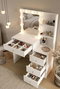 Hanah Home Monroe - MO2-W Mesa de Maquillaje Blanca